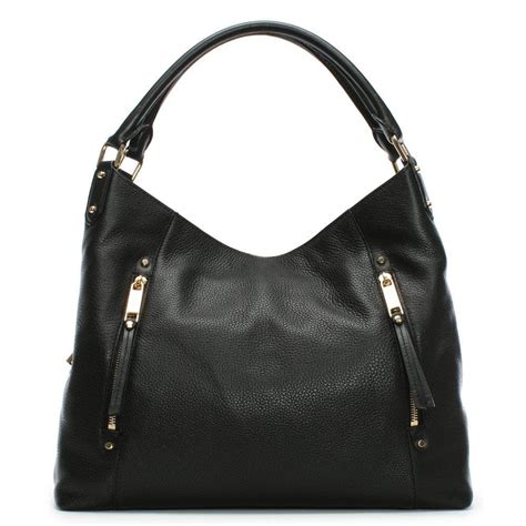 michael kors evie shoulder bag black|Evie Large Leather Shoulder Bag .